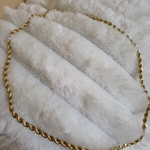VTG. Korean Gold Tone 18 In. Rope Necklace